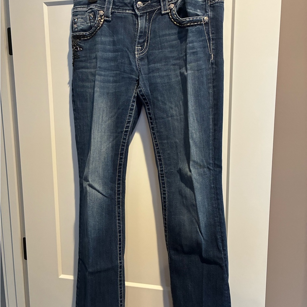 Miss Me Dark Blue Boot Cut Jeans